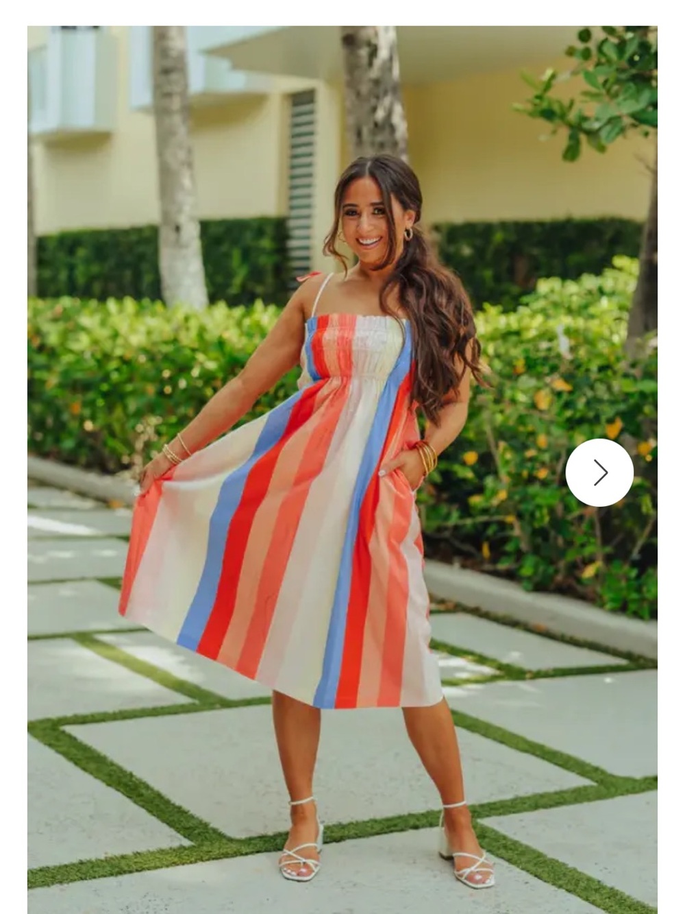Colorful Stripe Midi Sundress